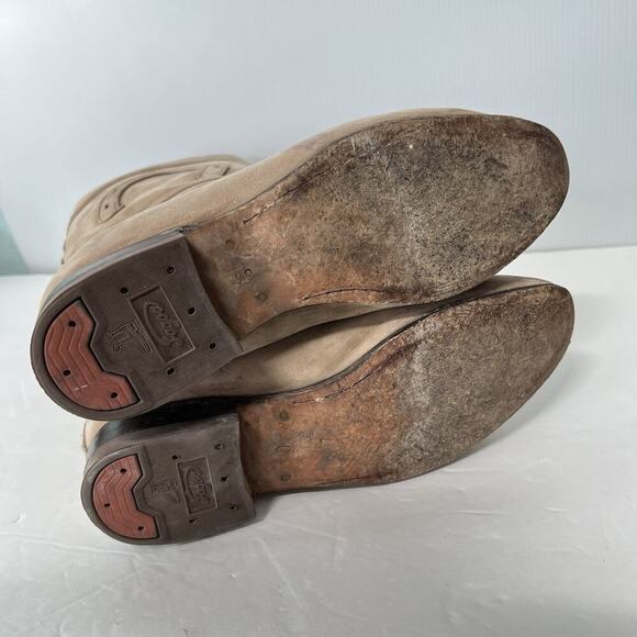 Bota Charra Escaramusa Mujer Women Riding Boots Size 9 Mexican Rodeo Leather - Picture 9 of 10